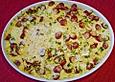 Sp&auml;tzleauflauf mit Fr&uuml;hlingszwiebel und Mettwurst