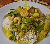 Garnelen - Curry mit Vanille und Zuckerschoten (Bild)