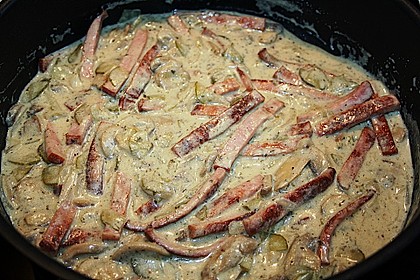 Fleischk&auml;se nach Stroganoff - Art