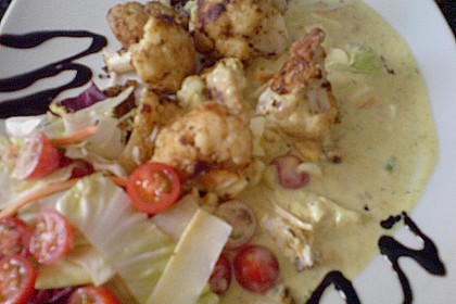 Karfiol mit Eier - Kr&auml;uter - Sauce 1