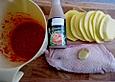 Entenbrusttranchen an gebratenen Mangoscheiben mit Erdbeer - Ingwer - Sauce