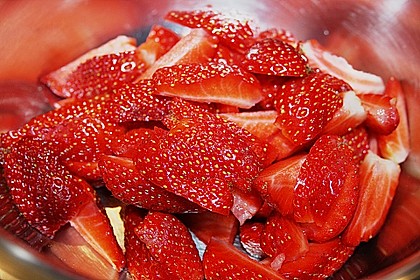 Erdbeeren auf Bananenschaum 10