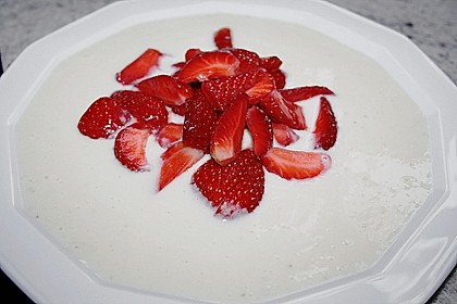 Erdbeeren auf Bananenschaum 5