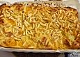 Brot - Pfirsich - Auflauf mit Mandeln