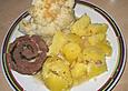 Hackbraten mit B&auml;rlauch-K&auml;se F&uuml;llung