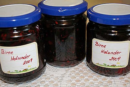 Holunder - Birnen - Marmelade