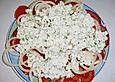 Tomatencarpaccio mit H&uuml;ttenk&auml;se