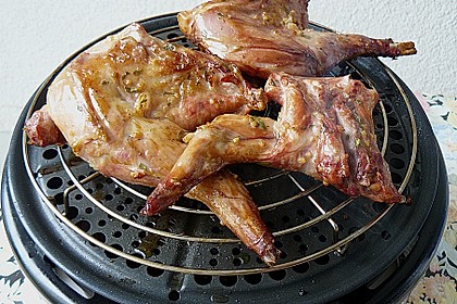 T&ouml;ginger Kaninchenkeulen auf dem Cobb Grill 1
