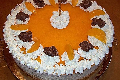 Pfirsich - Käsesahnetorte mit Choco Crossies 3