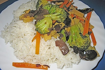 Pilz - Gem&uuml;se im Wok