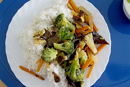 Pilz - Gem&uuml;se im Wok 1