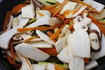 Pilz - Gem&uuml;se im Wok 3