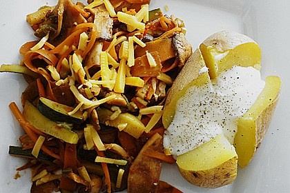 Pilz - Gem&uuml;se im Wok 4