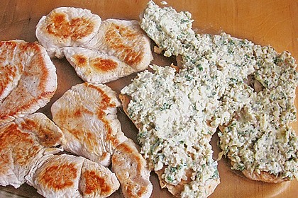 Filet vom Huhn mit Walnuss - Knoblauch - Kruste 1