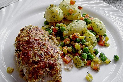 Filet vom Huhn mit Walnuss - Knoblauch - Kruste 6