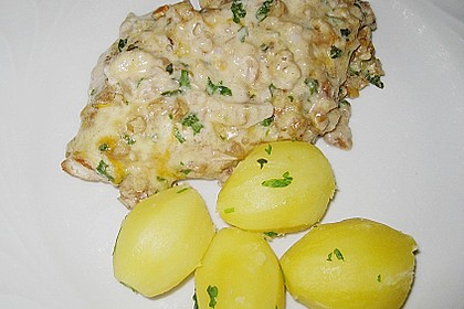 Filet vom Huhn mit Walnuss - Knoblauch - Kruste 17