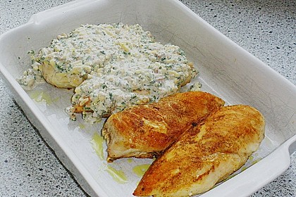 Filet vom Huhn mit Walnuss - Knoblauch - Kruste 24