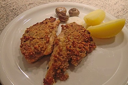 Filet vom Huhn mit Walnuss - Knoblauch - Kruste 32