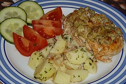 Filet vom Huhn mit Walnuss - Knoblauch - Kruste 36