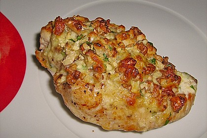 Filet vom Huhn mit Walnuss - Knoblauch - Kruste 40