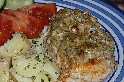Filet vom Huhn mit Walnuss - Knoblauch - Kruste 42