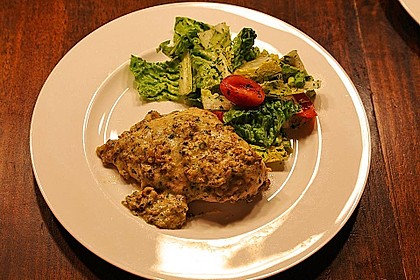 Filet vom Huhn mit Walnuss - Knoblauch - Kruste 51