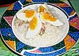 Eierragout mit Speck