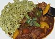 T&ouml;ginger Paprika - Lamm - Gulasch aus dem R&ouml;mertopf