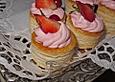 Eclairs mit Erdbeercreme