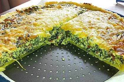Quiche mit Spinat und Ziegenfrischkäse 3