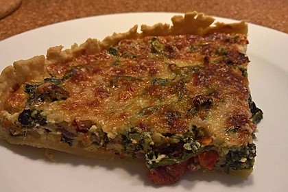Quiche mit Spinat und Ziegenfrischkäse 6
