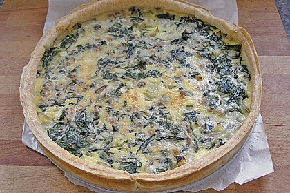 Quiche mit Spinat und Ziegenfrischkäse 9