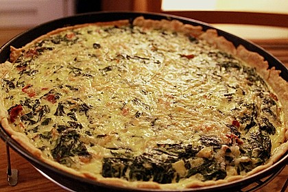 Quiche mit Spinat und Ziegenfrischkäse 1