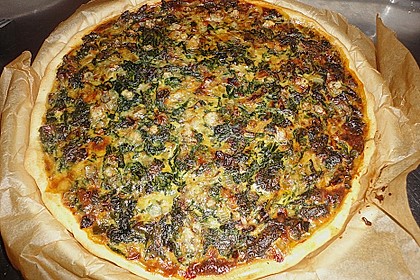 Quiche mit Spinat und Ziegenfrischkäse 14