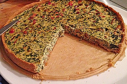 Quiche mit Spinat und Ziegenfrischkäse 2