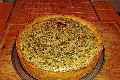 Quiche mit Spinat und Ziegenfrischkäse 5