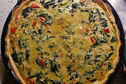 Quiche mit Spinat und Ziegenfrischkäse 12