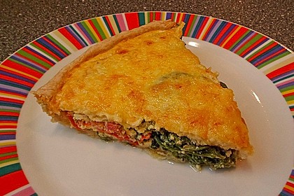 Quiche mit Spinat und Ziegenfrischkäse 24