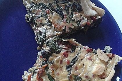 Quiche mit Spinat und Ziegenfrischkäse 39