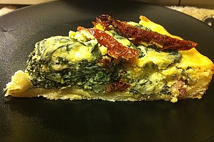 Quiche mit Spinat und Ziegenfrischkäse 16