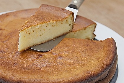Saftiger K&auml;sekuchen ohne Boden