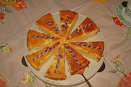 Saftiger K&auml;sekuchen ohne Boden 15