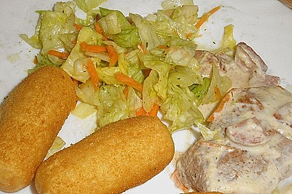 Lauch - Frischk&auml;se - Schnitzel 12