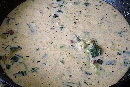 Lauch - Frischk&auml;se - Schnitzel 15