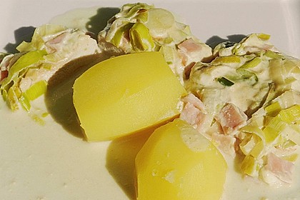 Lauch - Frischk&auml;se - Schnitzel 16