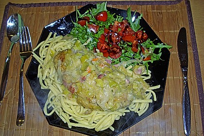 Lauch - Frischk&auml;se - Schnitzel 20