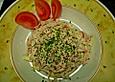 Putenwurstsalat mit H&uuml;ttenk&auml;se