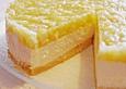 Cr&egrave;me fraiche Torte mit gr&uuml;nem Apfelgelee