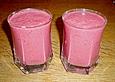 Beerenmix mit Milch