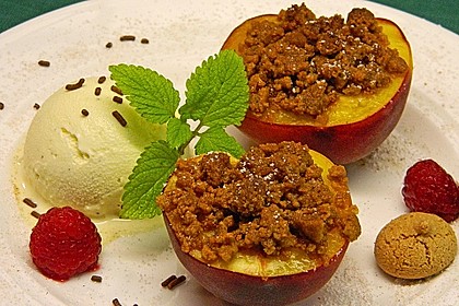 Gegrillter Pfirsich mit Amarettini 2